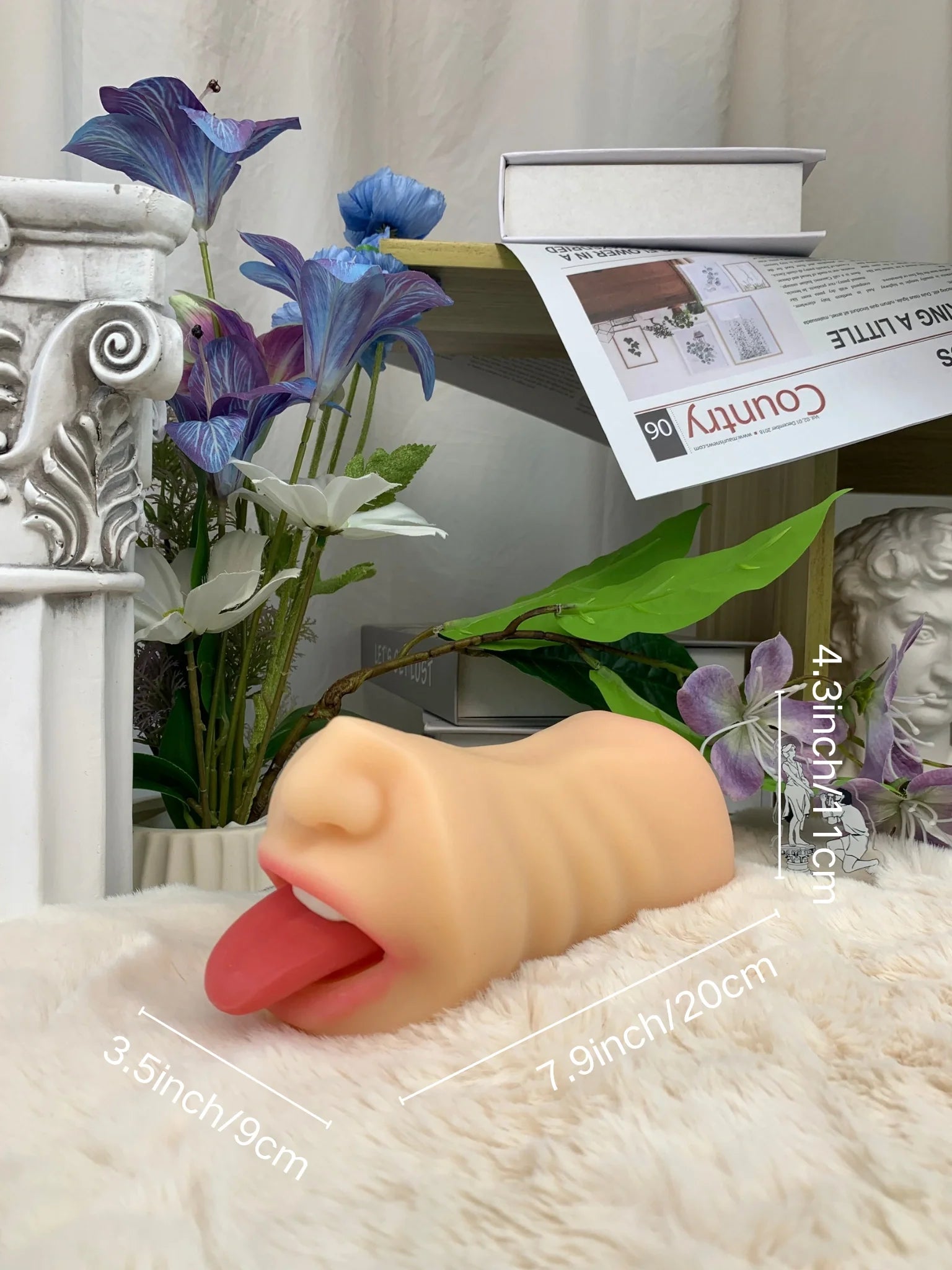 Free Shipping丨Flesh-Toned Pocket Pussy with Teeth and Tongue and Lifelike Oral Sensations