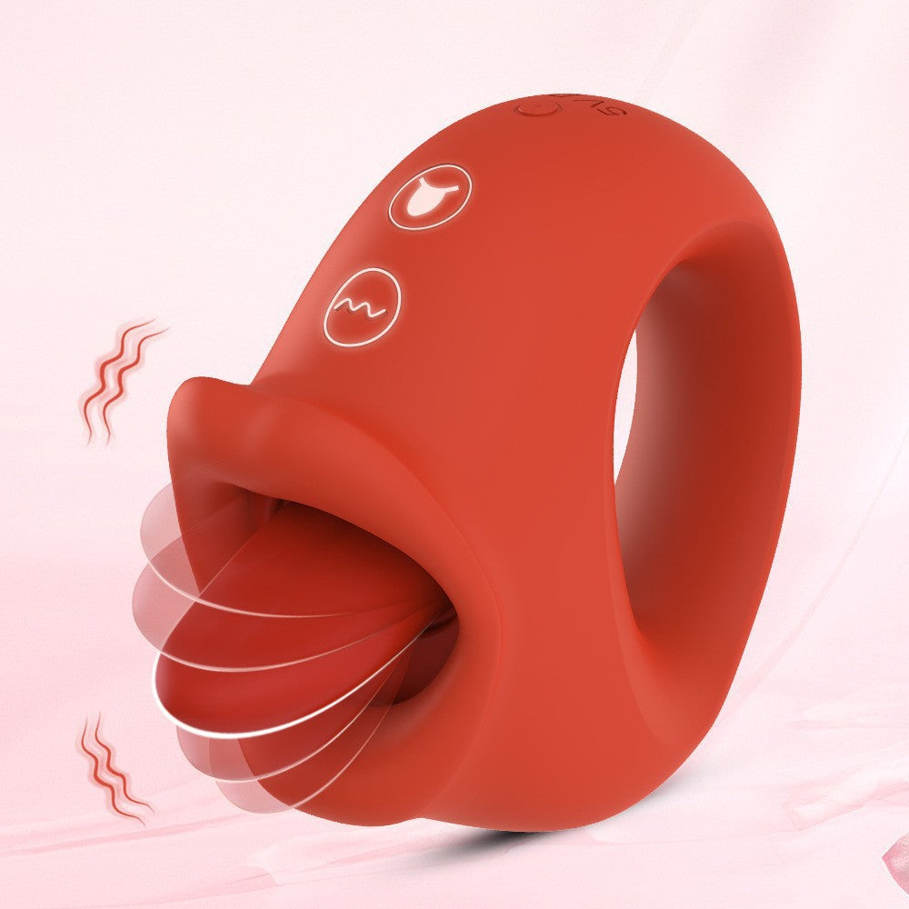 Female vibrating tongue licking masturbator electric tongue cunnilingus