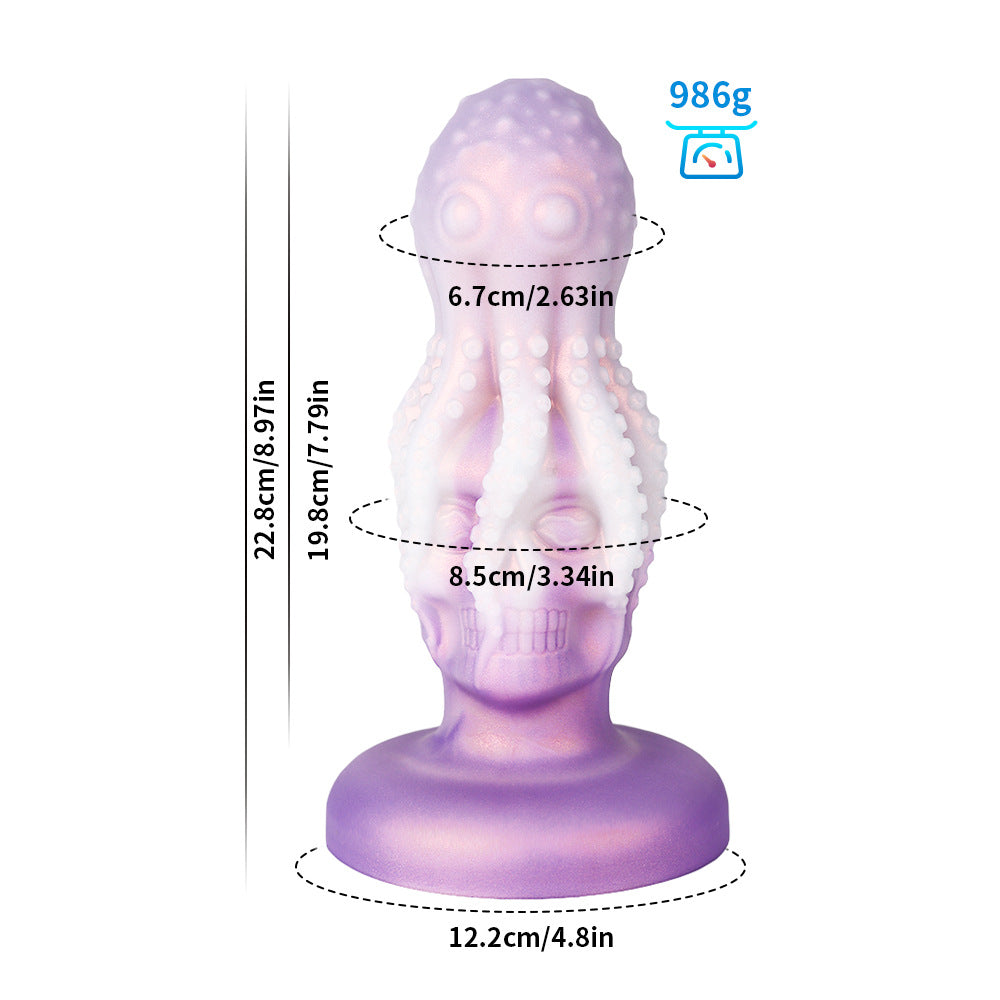 Octopus skull special-shaped anal plug