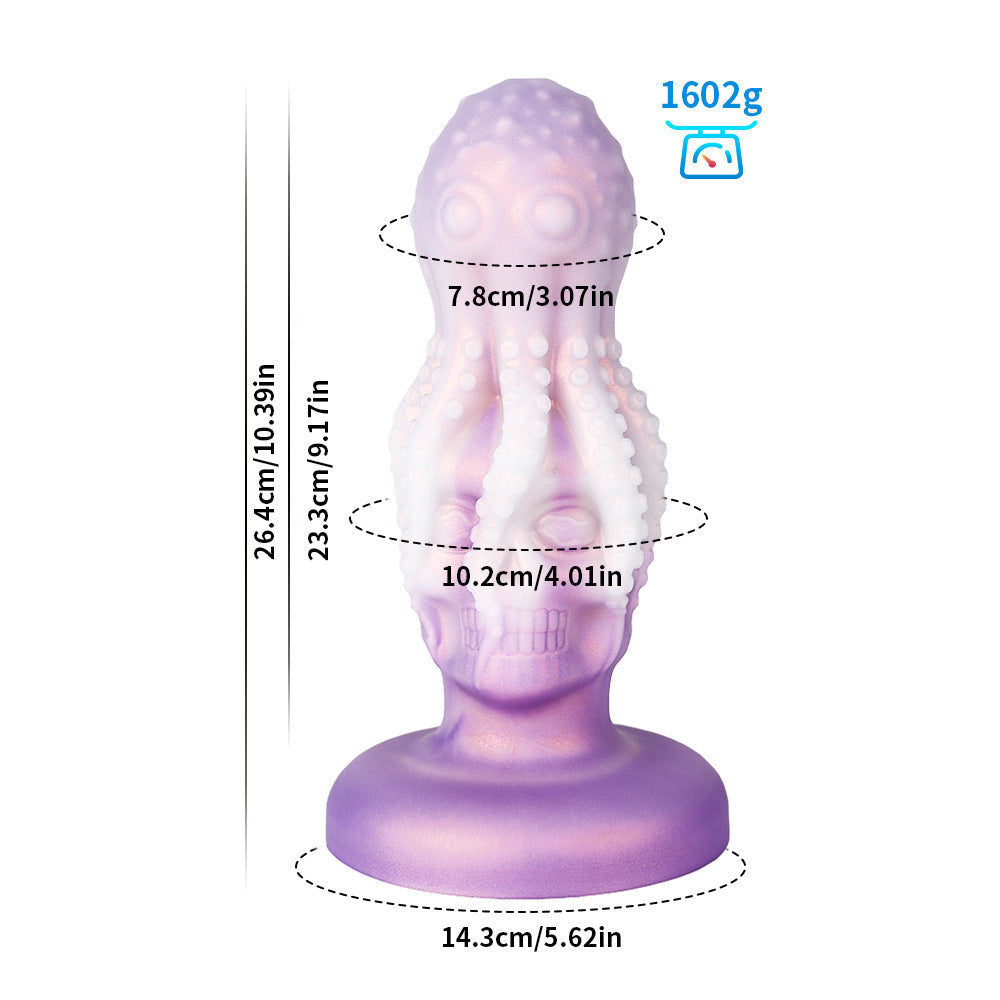 Octopus skull special-shaped anal plug
