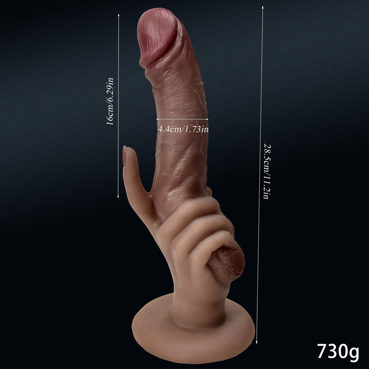 [Sun God] - Helios, silicone hand grasping penis